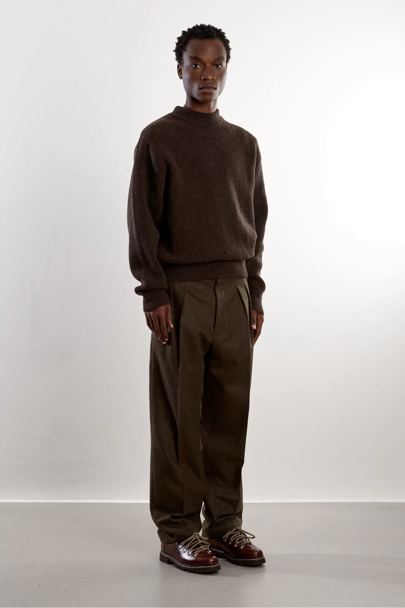 Museum Garments Deck Lambswool Sweater – Brown | Centre Commercial