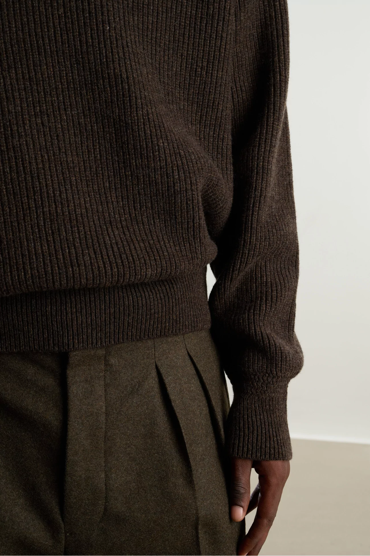 Museum Garments Deck Lambswool Sweater – Brown | Centre Commercial