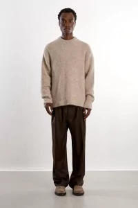 Pull Homme Baby Alpaga Alpaca Museum Garments – Beige Melange | Centre Commercial