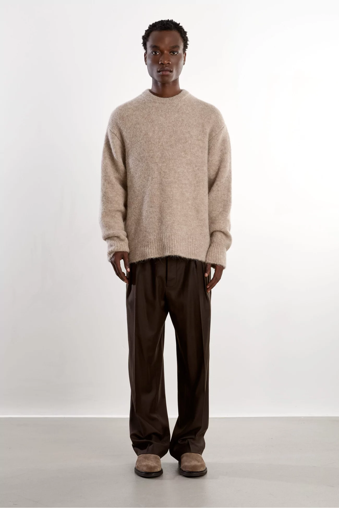 Museum Garments Alpaca Baby Alpaca Sweater – Beige Melange | Centre Commercial