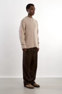 Pull Homme Baby Alpaga Alpaca Museum Garments – Beige Melange | Centre Commercial