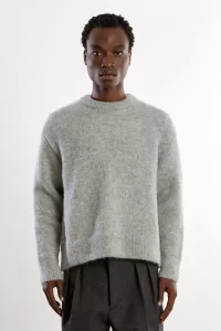 Museum Garments Alpaca Baby Alpaca Sweater – Grey Melange | Centre Commercial