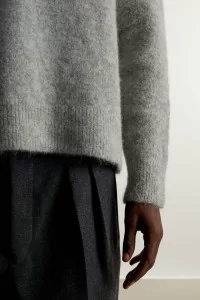 Museum Garments Alpaca Baby Alpaca Sweater – Grey Melange | Centre Commercial