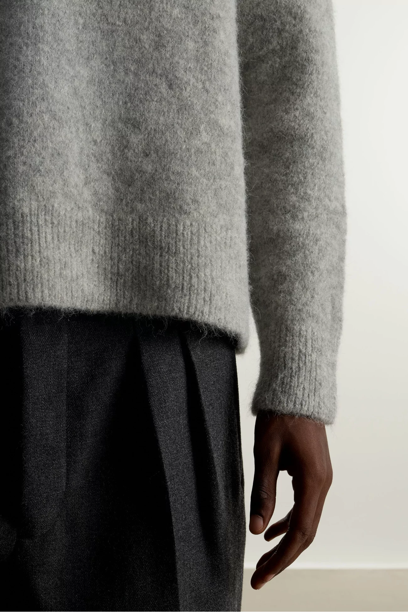 Pull Homme Baby Alpaga Alpaca Museum Garments – Grey Melange | Centre Commercial