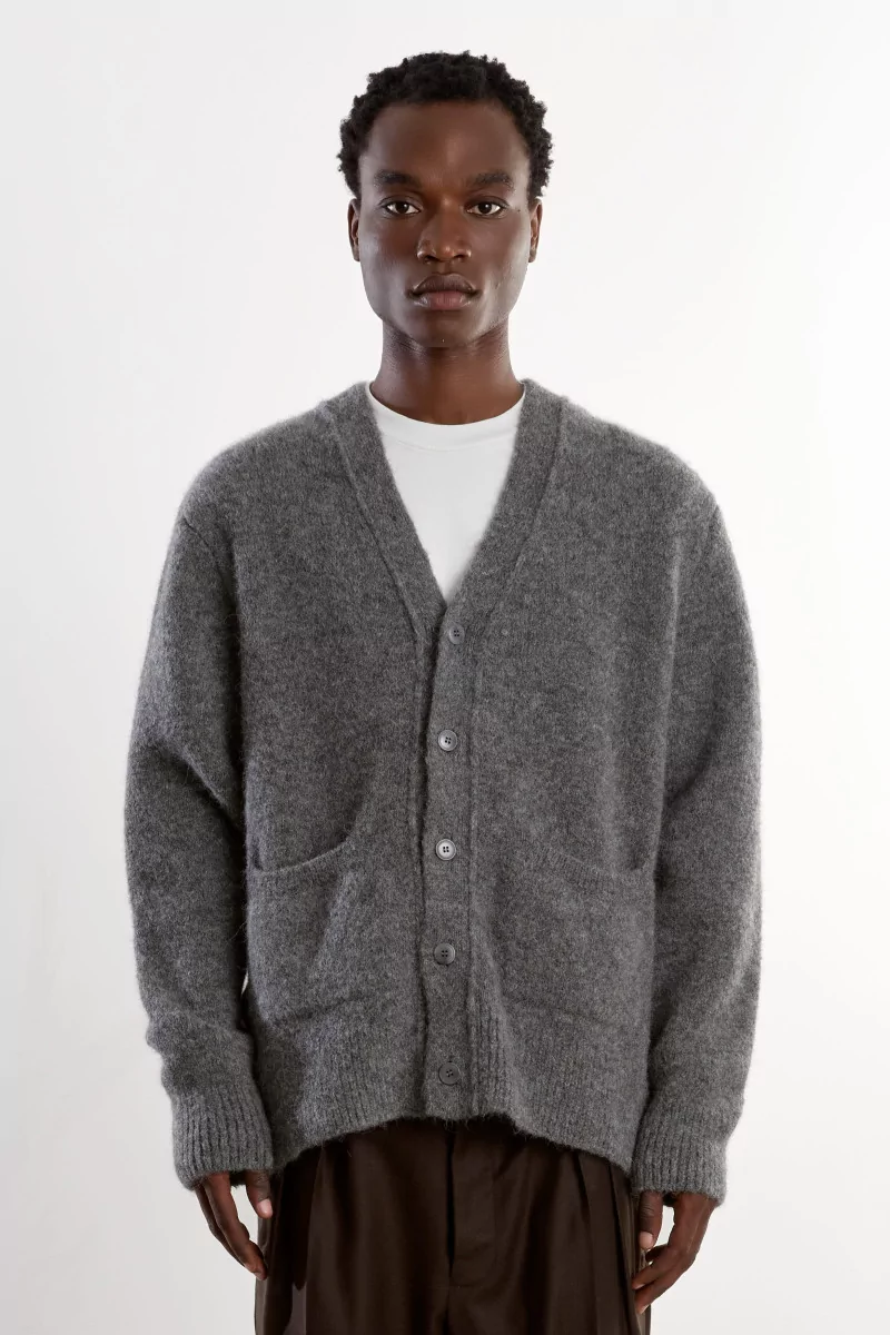 Museum Garments Alpaca Baby Alpaca Cardigan – Dark Grey | Centre Commercial