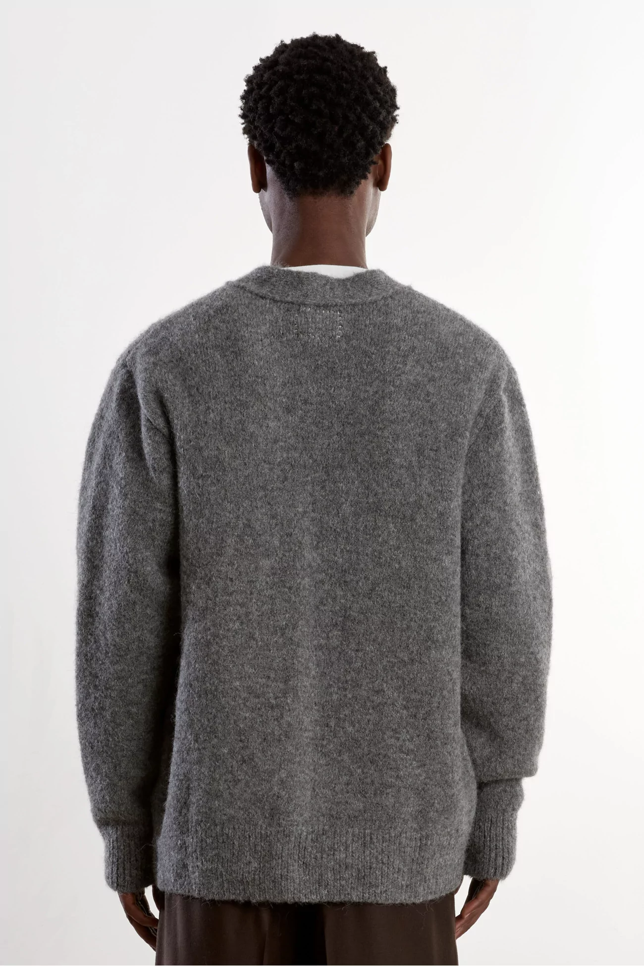 Cardigan Homme Baby Alpaga Museum Garments – Gris Chiné | Centre Commercial