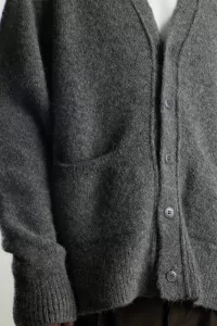 Museum Garments Alpaca Baby Alpaca Cardigan – Dark Grey | Centre Commercial