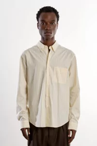 Museum Garments Corporate Poplin Shirt – Vanilla / White | Centre Commercial