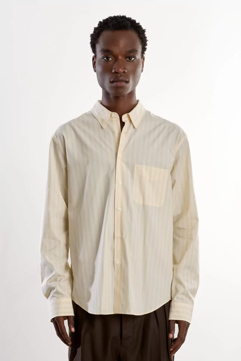 Chemise Homme Popeline Corporate Museum Garments – Vanilla / White | Centre Commercial