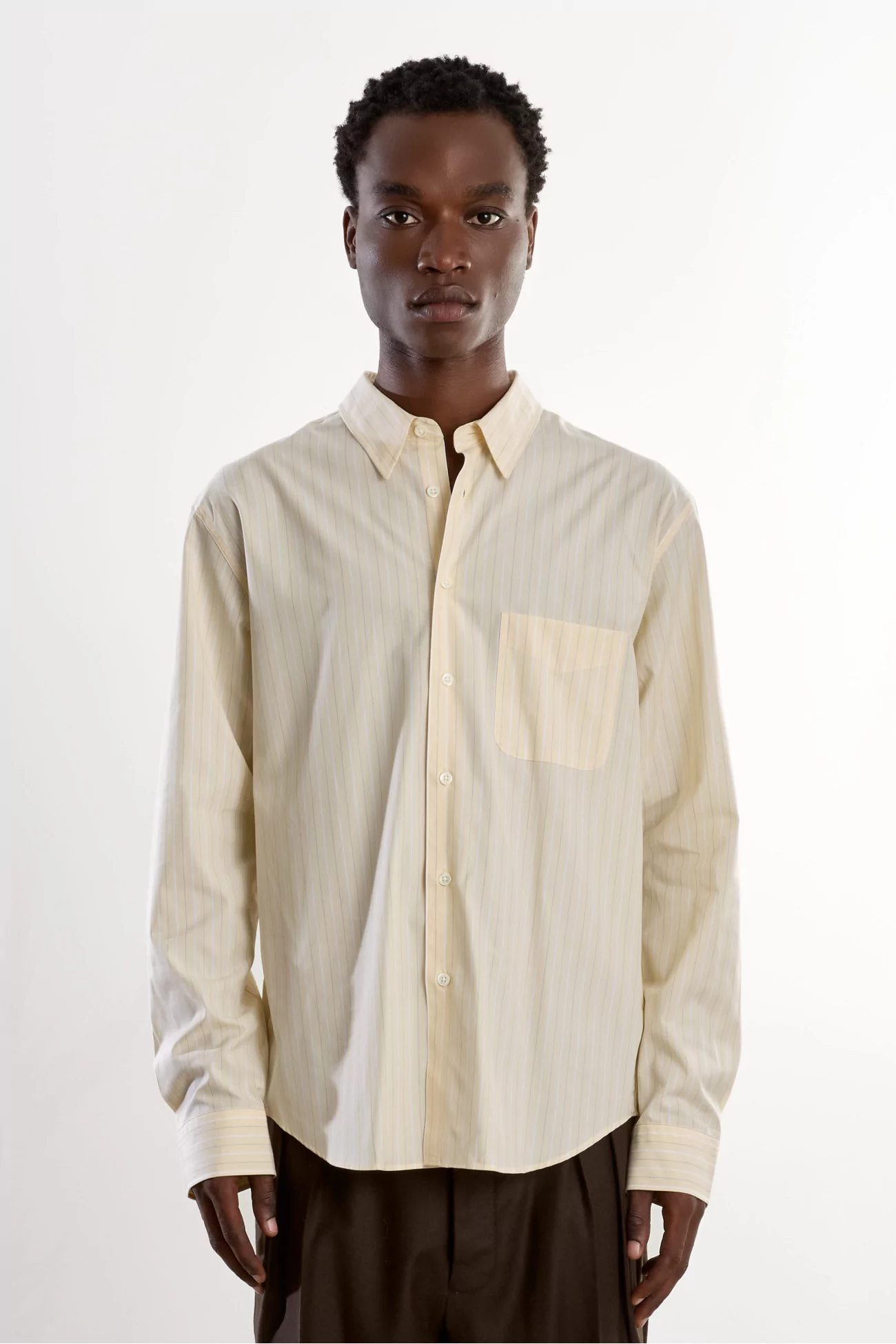 Chemise Homme Popeline Corporate Museum Garments – Vanilla / White | Centre Commercial