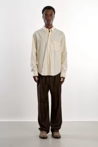 Museum Garments Corporate Poplin Shirt – Vanilla / White | Centre Commercial