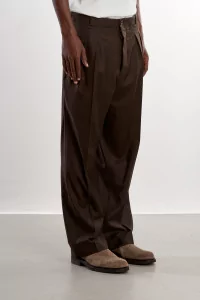 Pantalon Homme Flanelle Military Museum Garments – Dark Brown | Centre Commercial