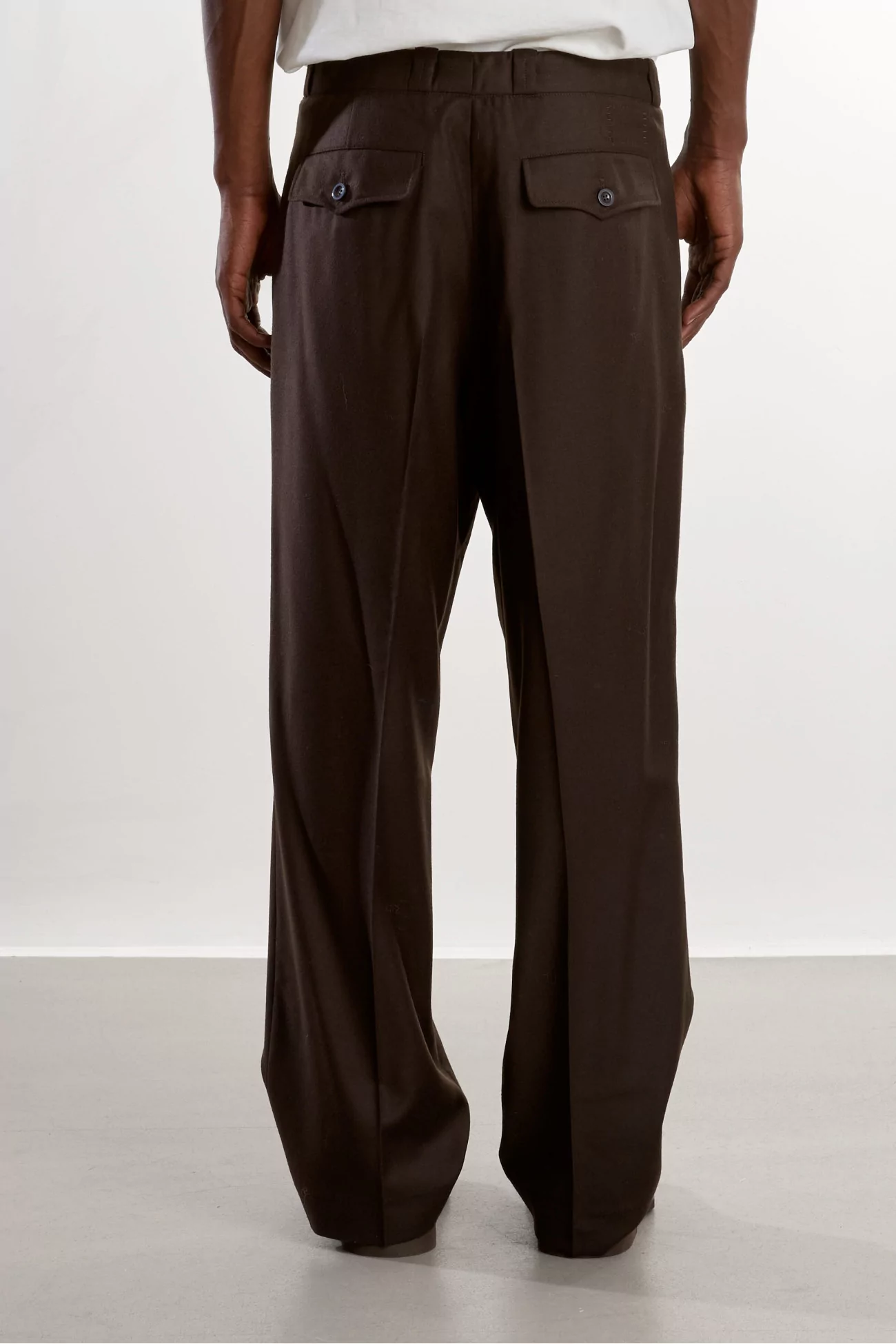 Museum Garments Military Wool Flannel Pant – Dark Brown | Centre Commercial