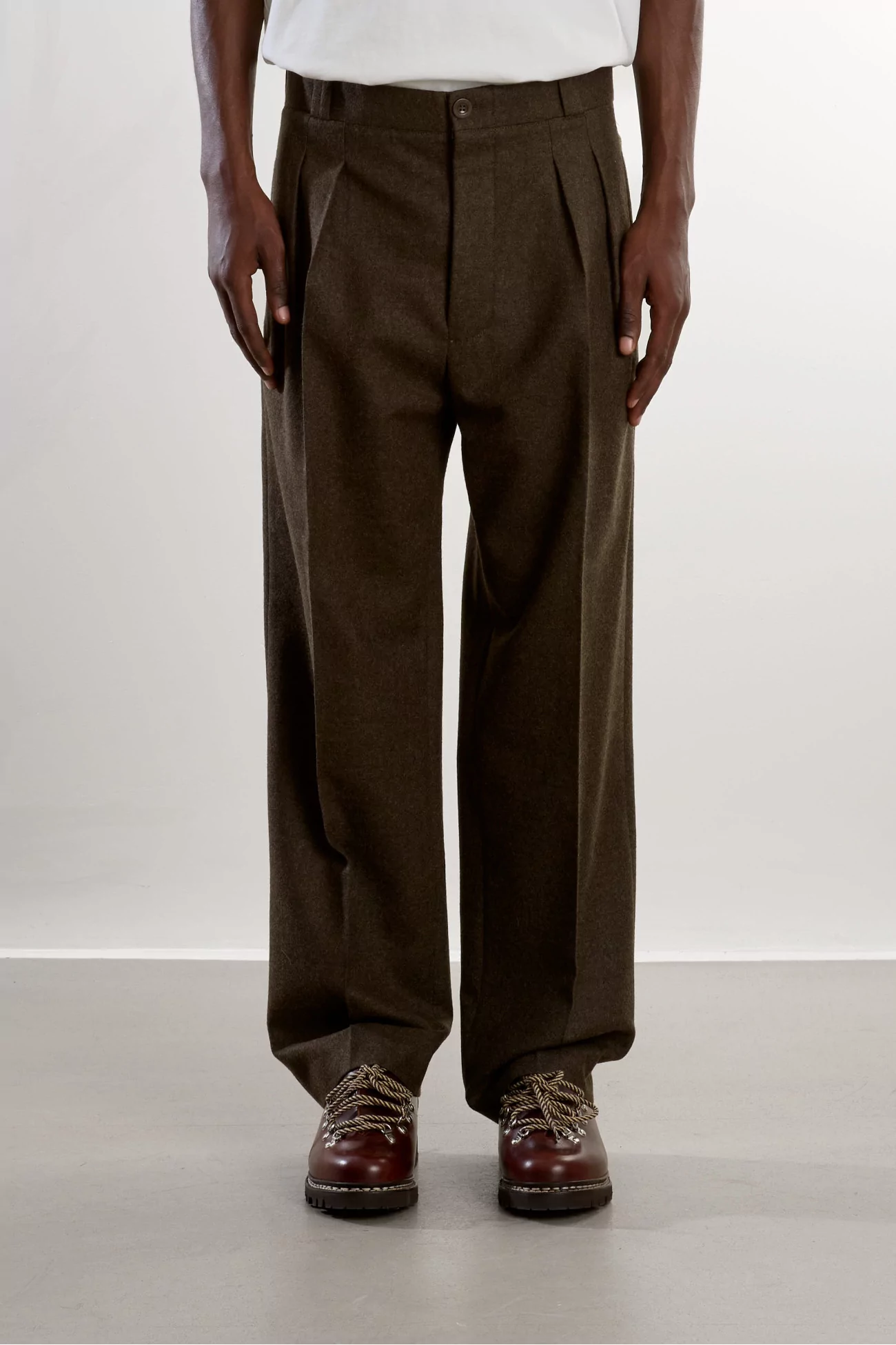 Museum Garments Military Wool Flannel Pant – Dark Green | Centre Commercial