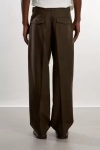 Pantalon Homme Flanelle Military Museum Garments – Dark Green | Centre Commercial