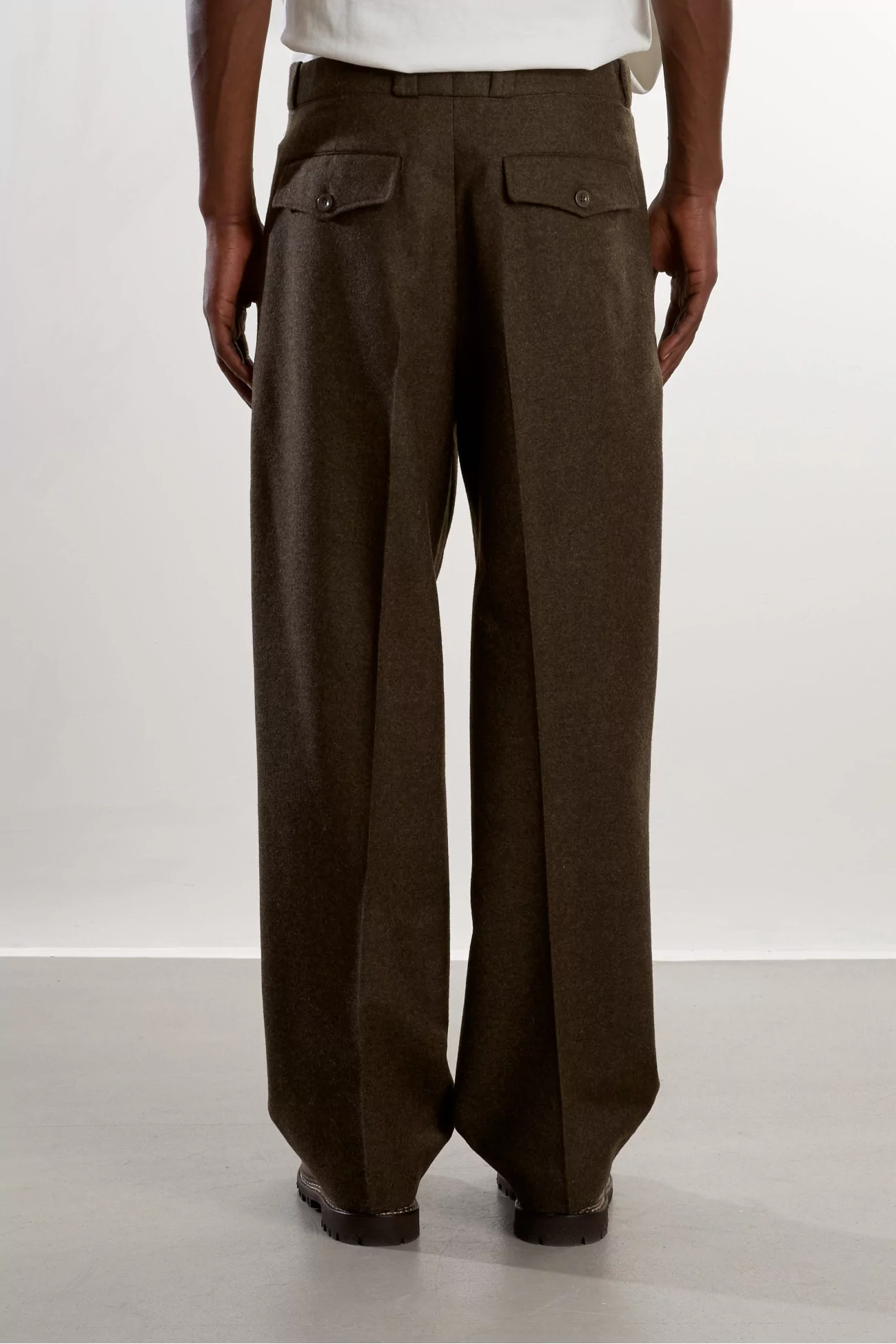 Pantalon Homme Flanelle Military Museum Garments – Dark Green | Centre Commercial