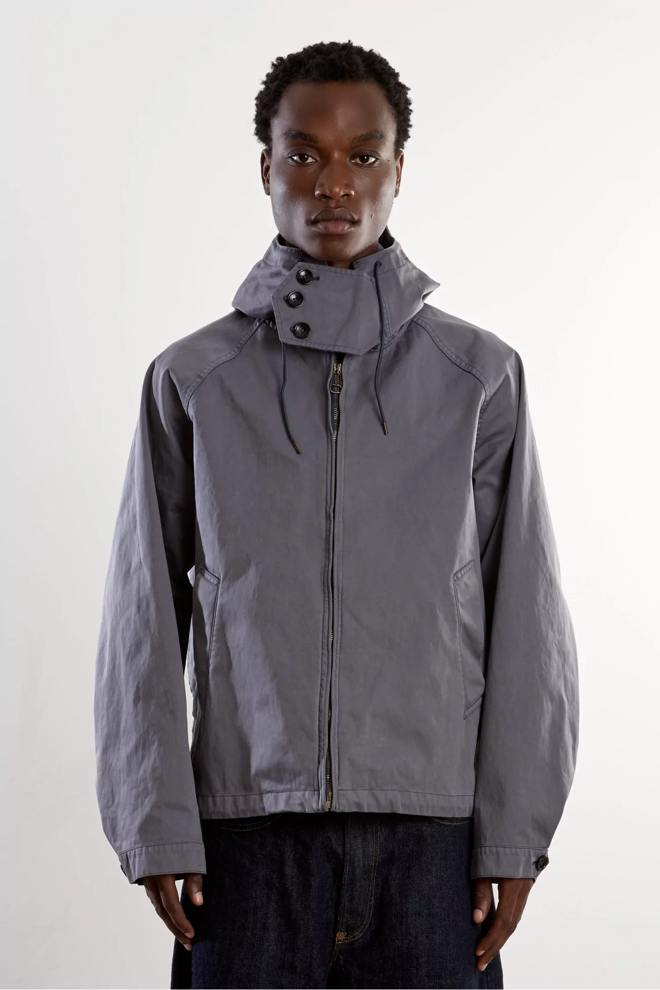 Ten c OJJ Nylon Anorak – Soot Grey | Centre Commercial
