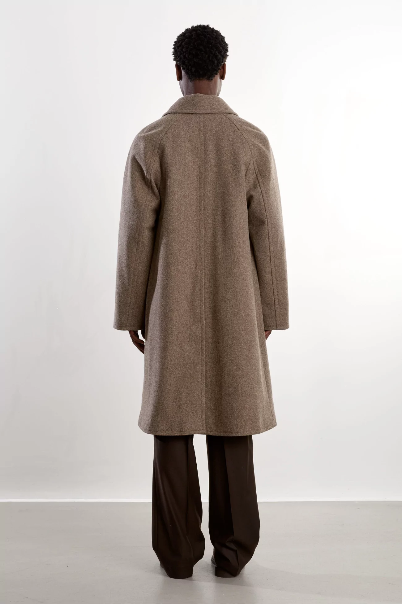 Manteau Homme Laine Non Teinte Raglan Museum Garments – Beige Chiné | Centre Commercial