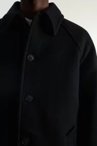 Museum Garments Raglan Wool Car Coat – Black | Centre Commercial