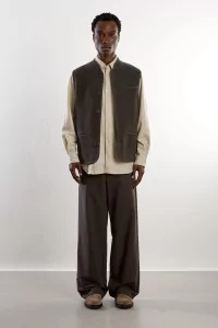 RIER Walker Felted Wool Vest – Zinc Felted | Centre Commercial