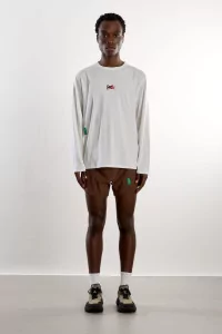 District Vision Long Sleeve Boxy Training Tee – Lunar White | Centre Commercial