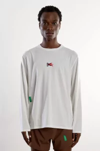 District Vision Long Sleeve Boxy Training Tee – Lunar White | Centre Commercial