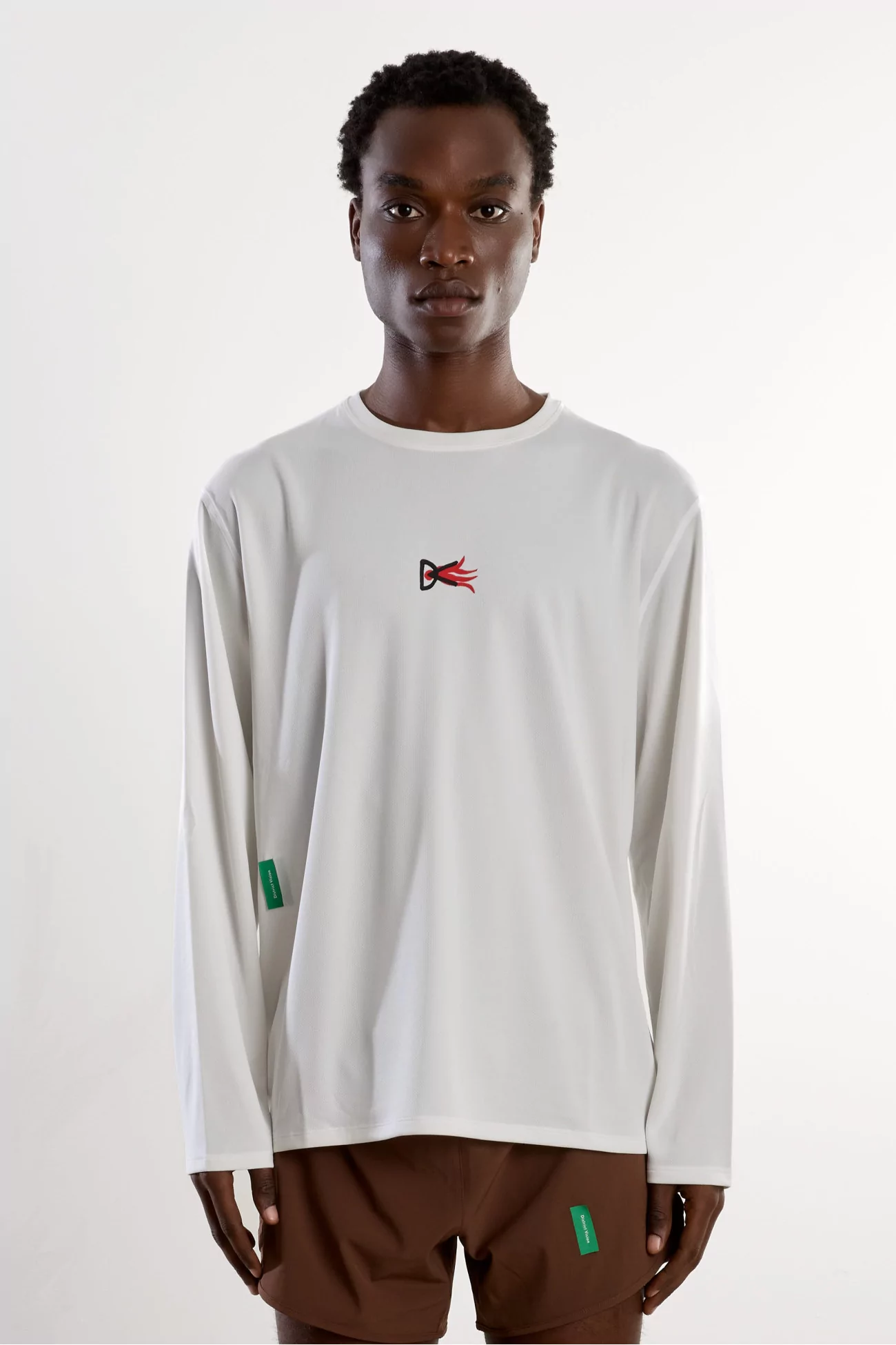District Vision Long Sleeve Boxy Training Tee – Lunar White | Centre Commercial