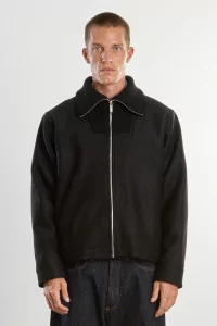 Camioneur Boiled Wool Jacket – Noir | Centre Commercial