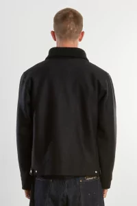 Camioneur Boiled Wool Jacket – Noir | Centre Commercial