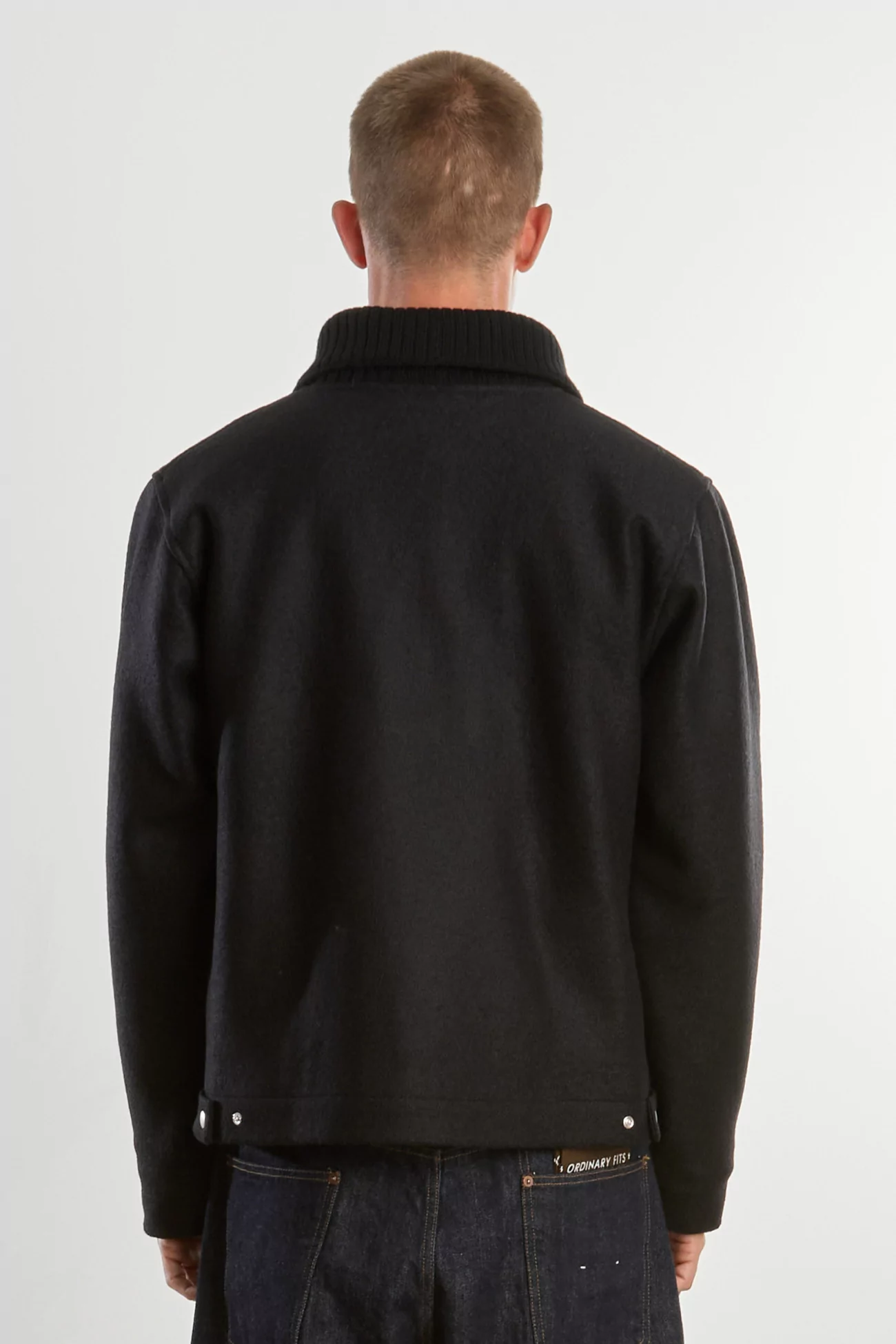 Camioneur Boiled Wool Jacket – Noir | Centre Commercial