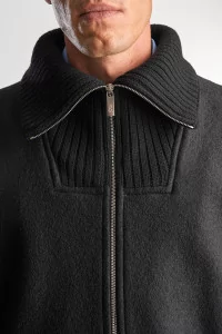 Blouson Homme Laine Bouillie Camioneur – Noir | Centre Commercial