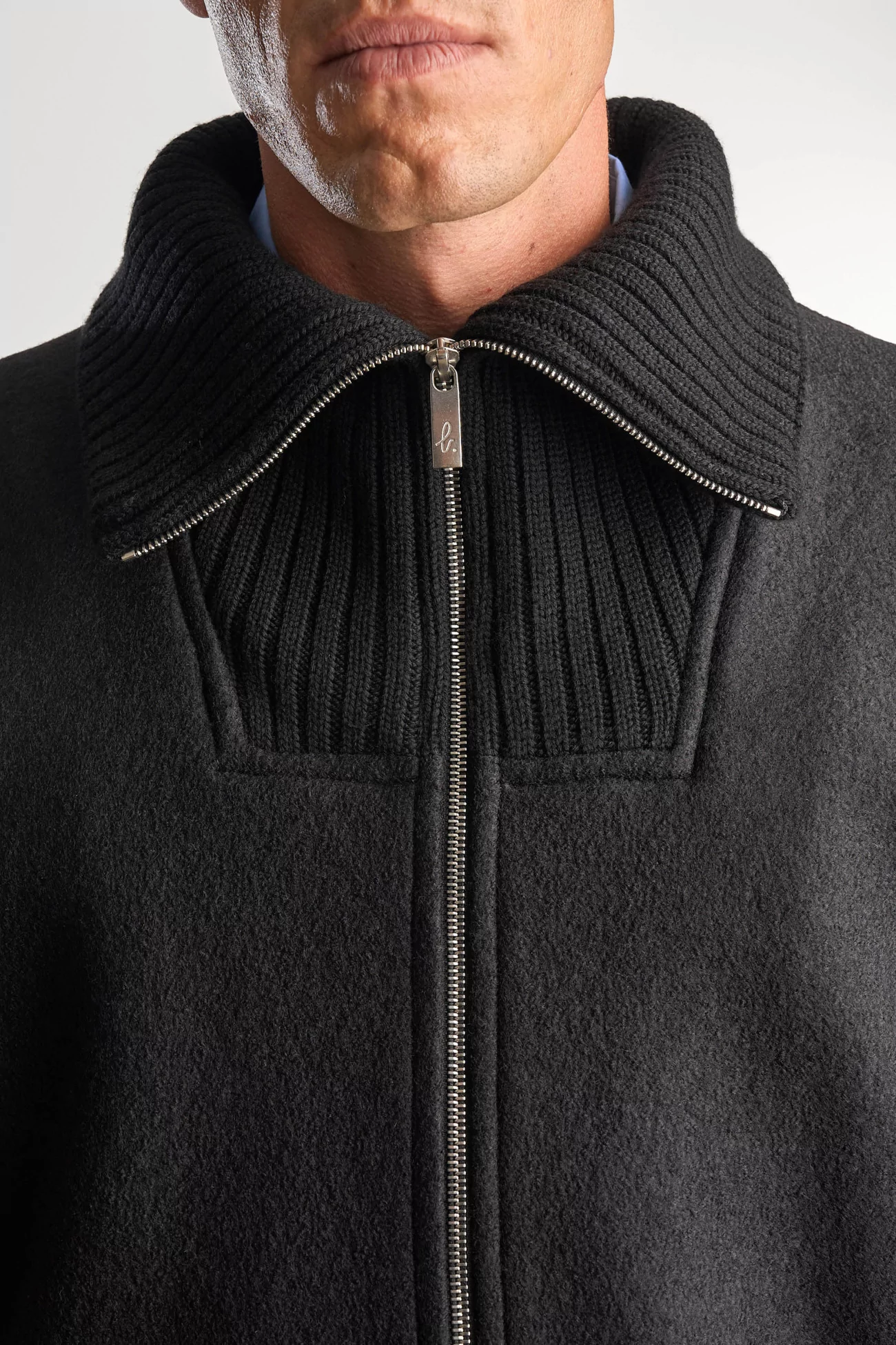 Camioneur Boiled Wool Jacket – Noir | Centre Commercial