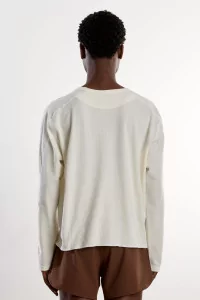 District Vision Waffle Long Sleeve – White | Centre Commercial