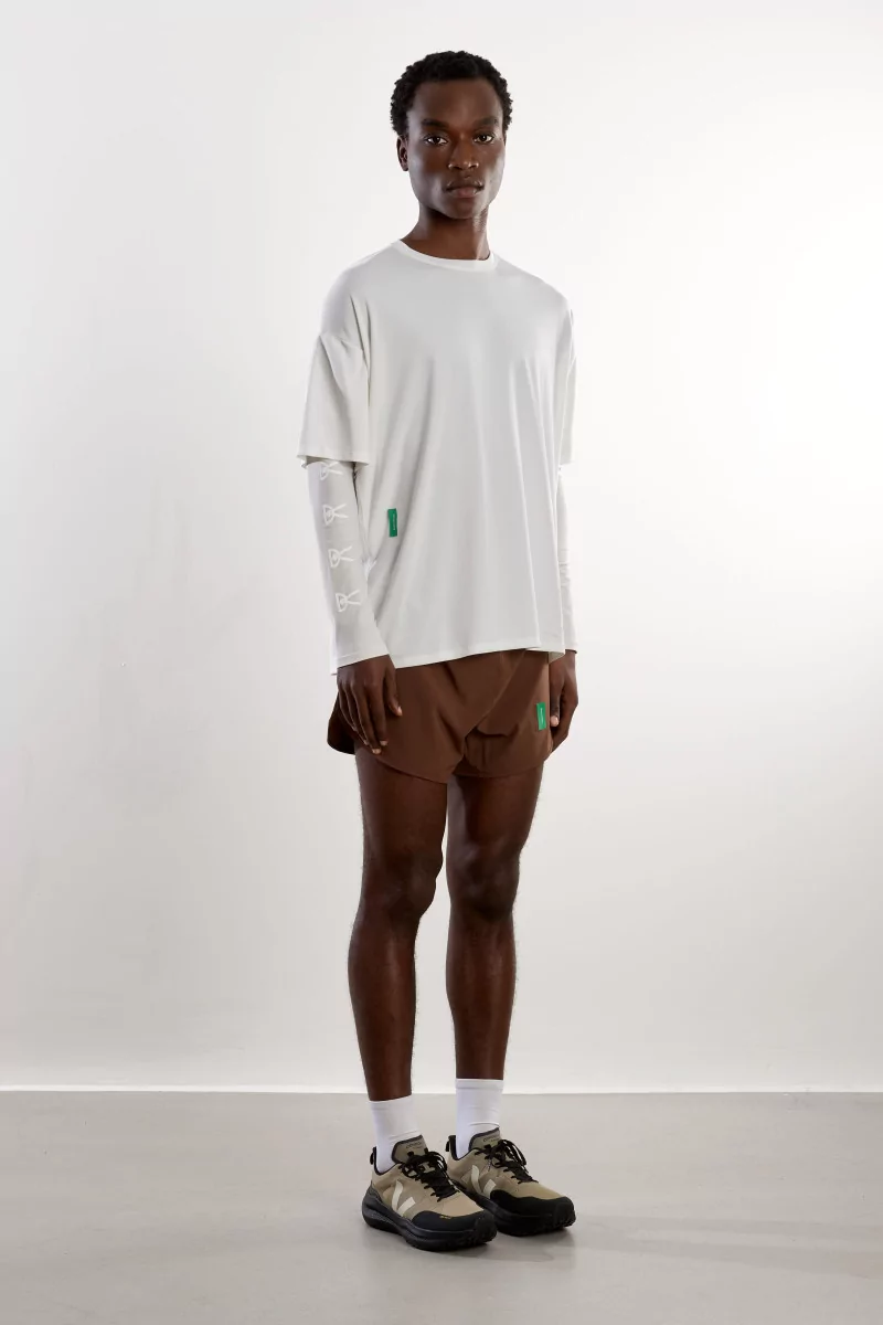 T-shirt Running Compression Boxy District Vision – Lunar White | Centre Commercial