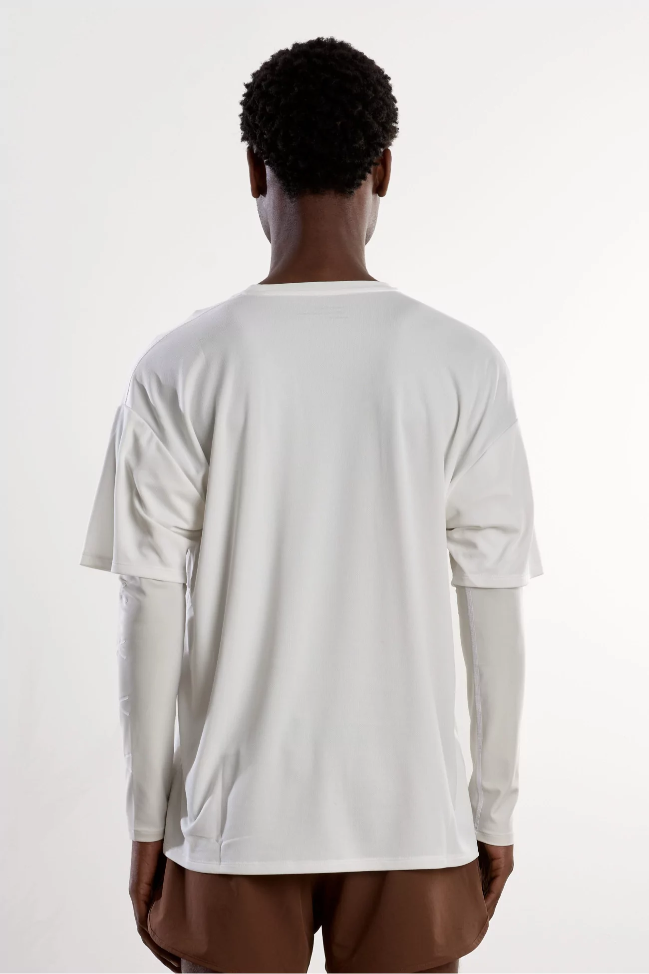T-shirt Running Compression Boxy District Vision – Lunar White | Centre Commercial