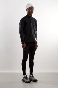 Polaire Running Fuzzfleece Half Zip Satisfy – Noir | Centre Commercial