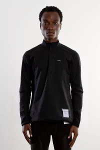 Polaire Running Fuzzfleece Half Zip Satisfy – Noir | Centre Commercial