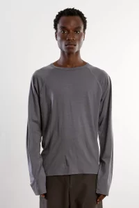 T-Shirt Jersey de Laine Polar Jersey Roundneck – Zinc | Centre Commercial