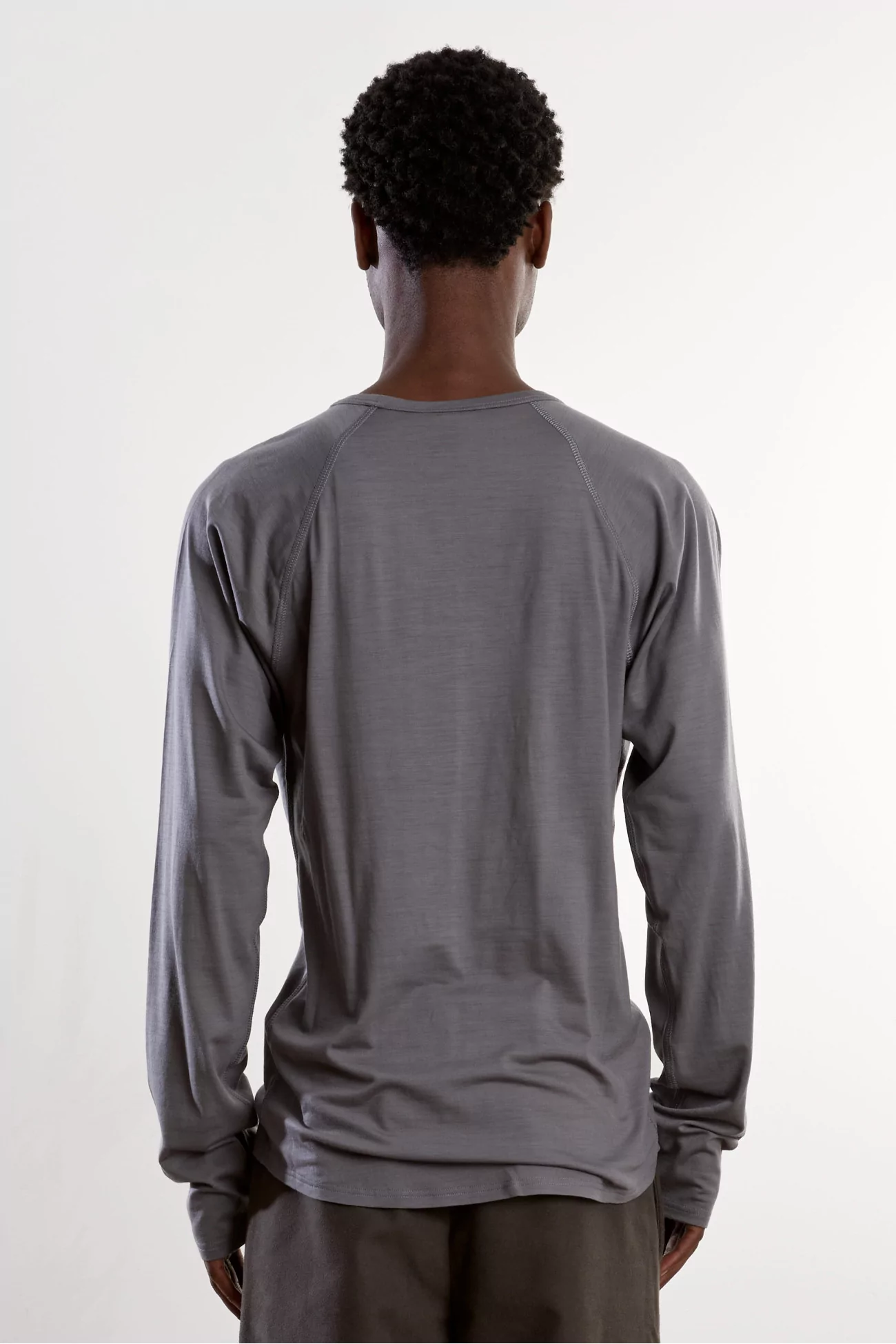 Wool Jersey Polar Jersey Roundneck – Zinc | Centre Commercial
