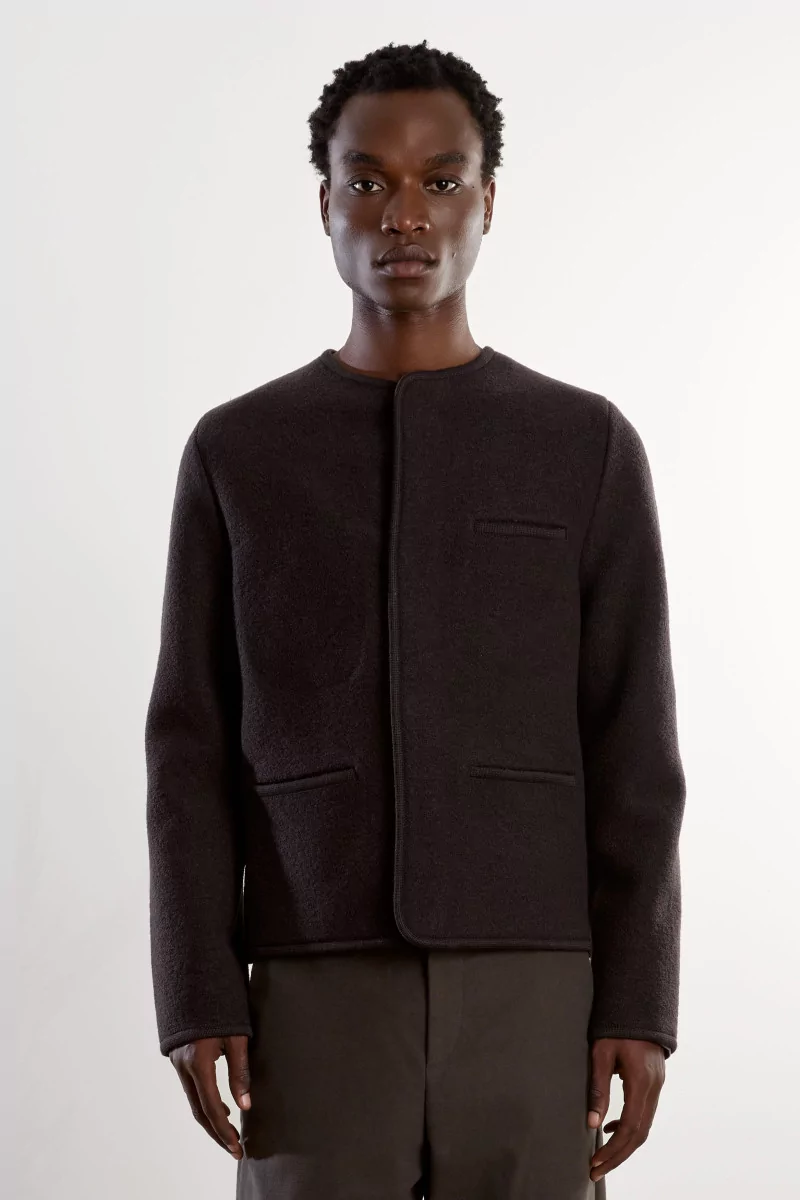Felted Wool Walker Mini Jacket – Charbon | Centre Commercial