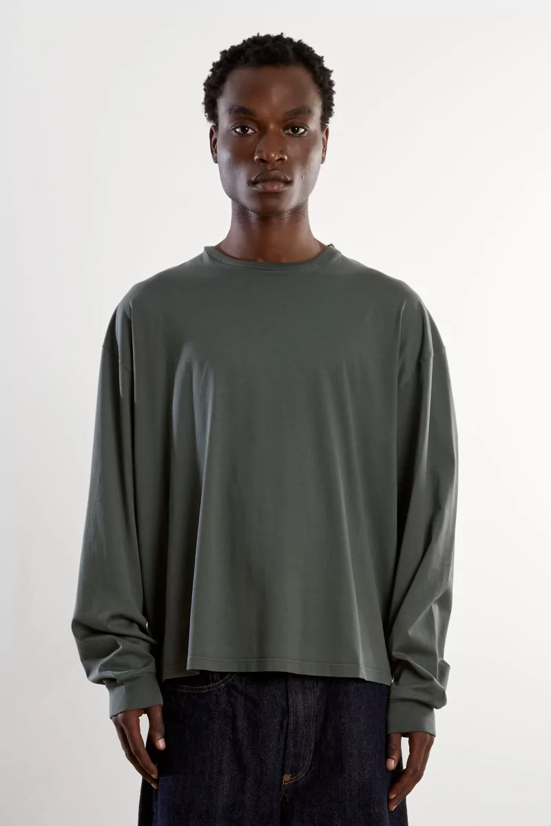 T-Shirt Jersey de Coton Roundneck – Zinc | Centre Commercial