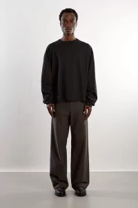 T-Shirt Jersey de Coton Roundneck – Black | Centre Commercial