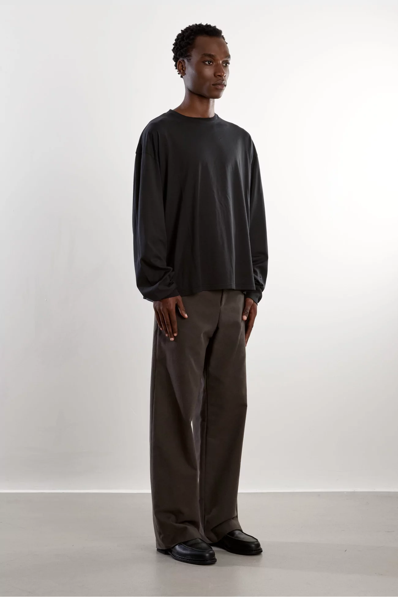 T-Shirt Jersey de Coton Roundneck – Black | Centre Commercial