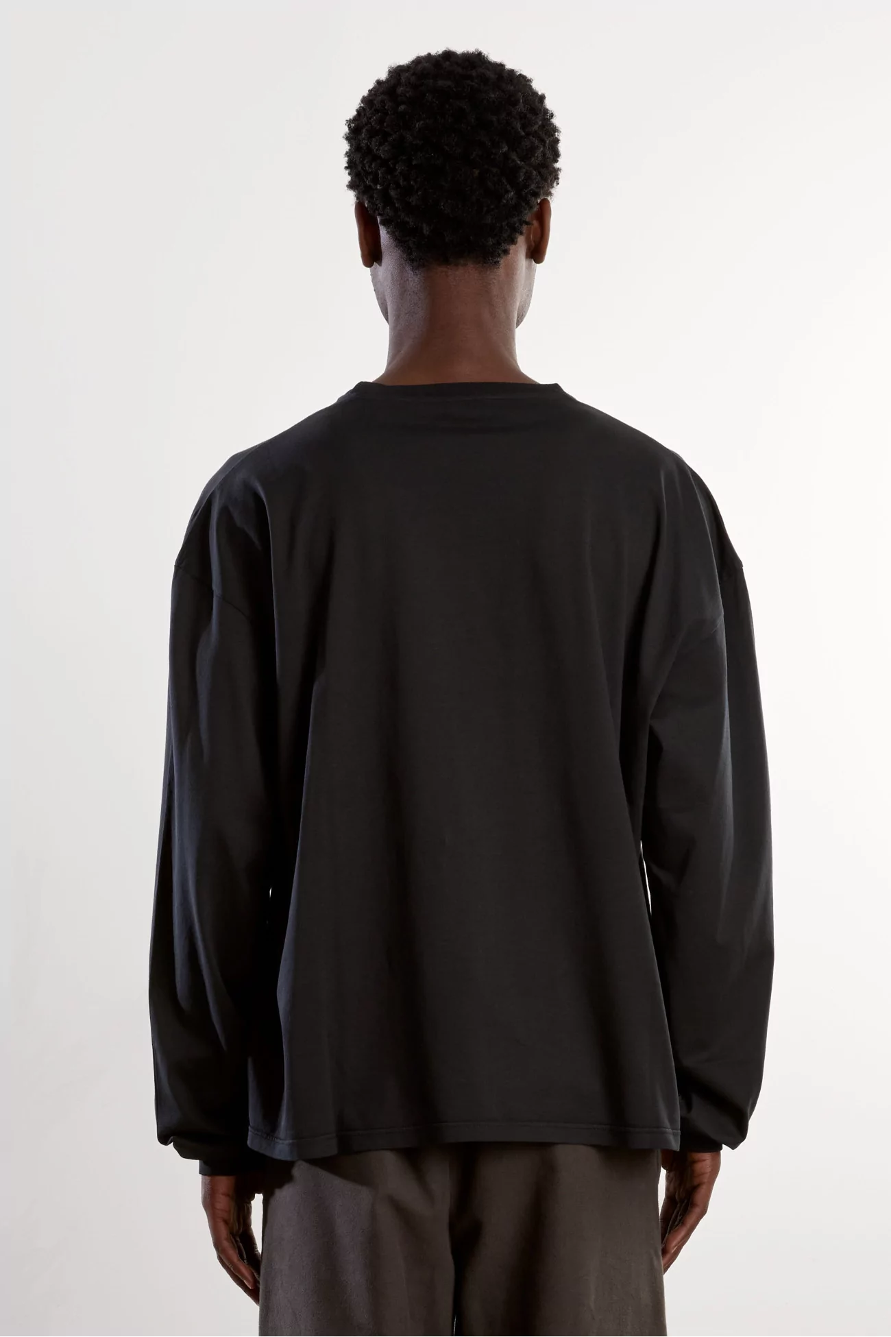 Cotton Jersey Roundneck T-Shirt – Black | Centre Commercial