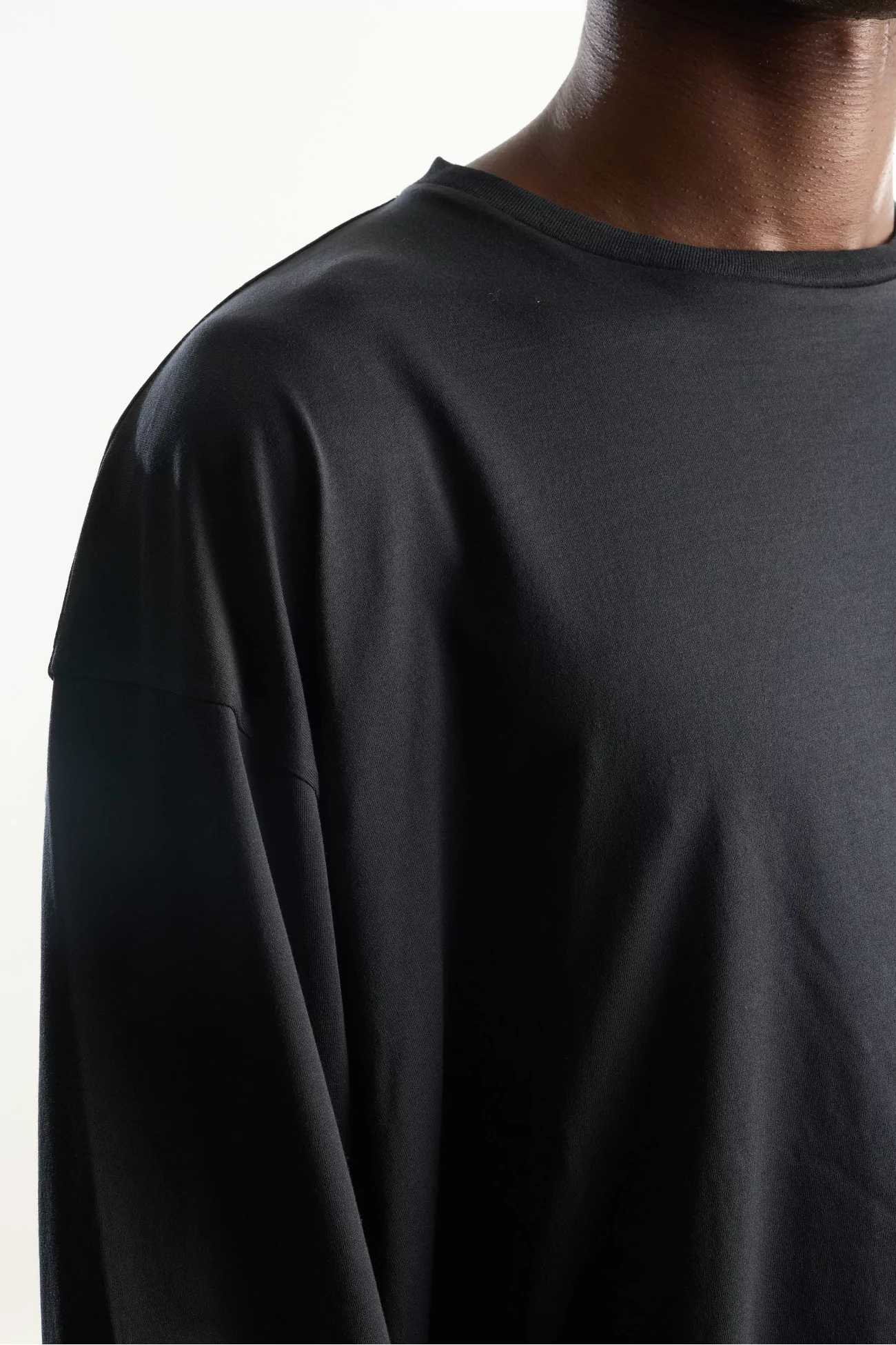 T-Shirt Jersey de Coton Roundneck – Black | Centre Commercial