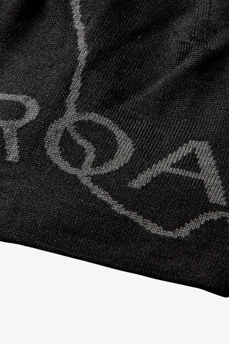 Bonnet Laine ROA Logo Wool – Deep Black | Centre Commercial