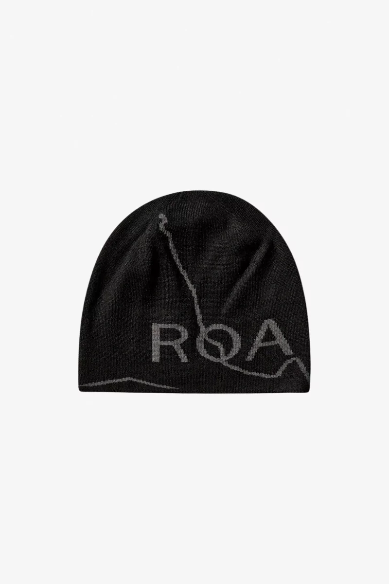 Bonnet Laine ROA Logo Wool – Deep Black | Centre Commercial