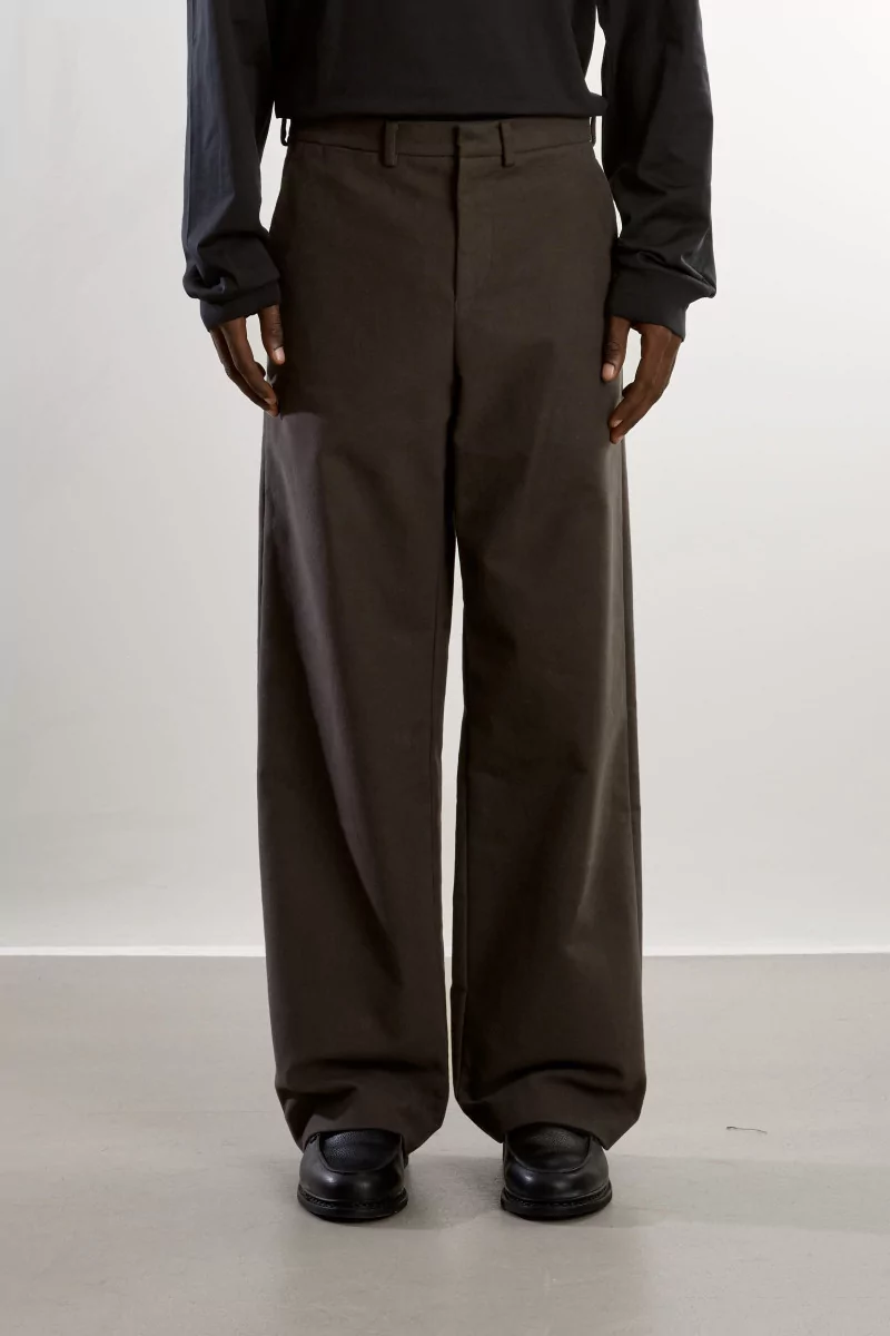 RIER Moleskine Wool Trousers – Zinc | Centre Commercial