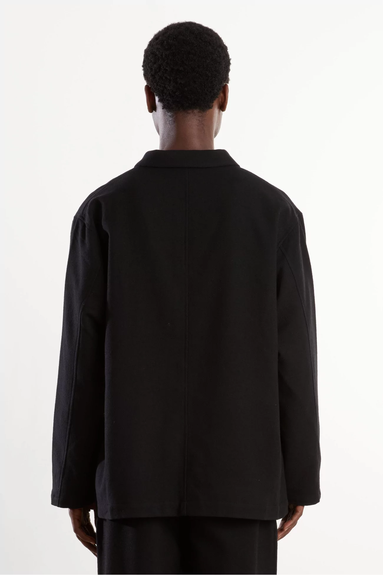 Veste laine mélangée 4 boutons Homme Black – Still By Hand