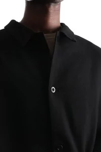 Wool Blend 4-Button Jacket Men Black – Still By Hand